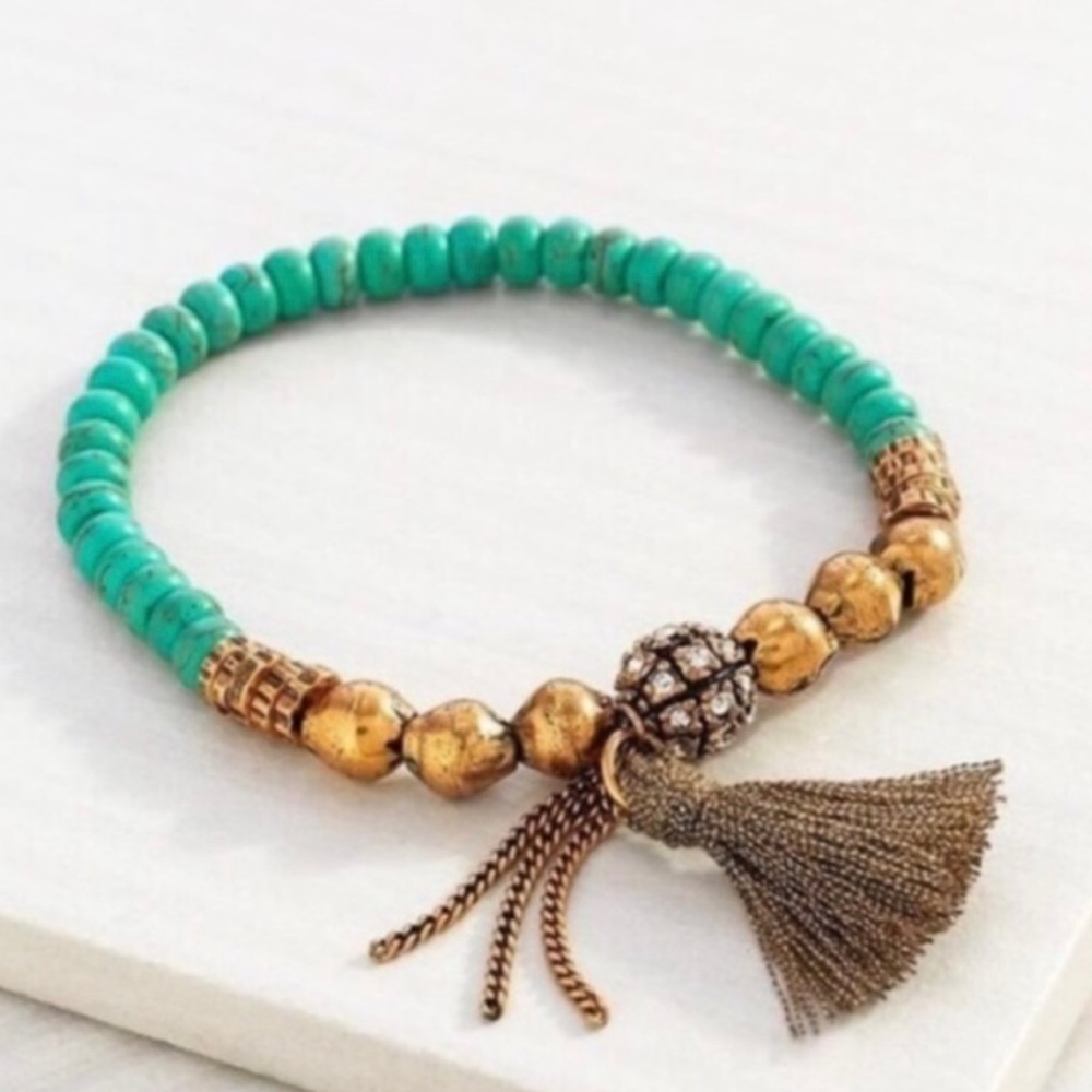 NWT Silpada "Caribbean Cool"‎ Stretch bracelet. Style # KRB0039